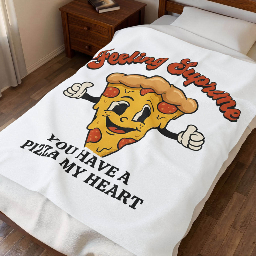 Pizza Cartoon Blanket Pizza Food Gift Women Cute Blanket Pizza Blanket Pizza Fan Kawaii Blanket Cuisine Graphic Retro Stars Blanket