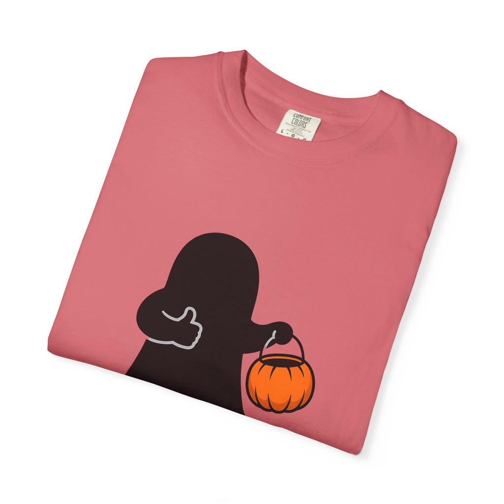 Ghost Halloween Satire Gift Specter Horror Fan Spooky Parody Plain Halloween T-Shirt