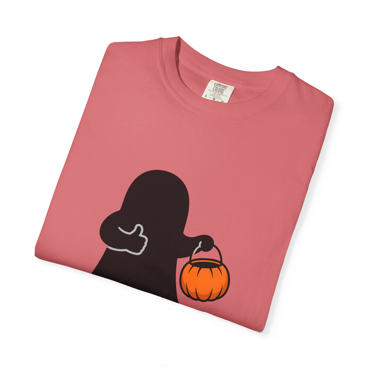 Ghost Halloween Satire Gift Specter Horror Fan Spooky Parody Plain Halloween T-Shirt