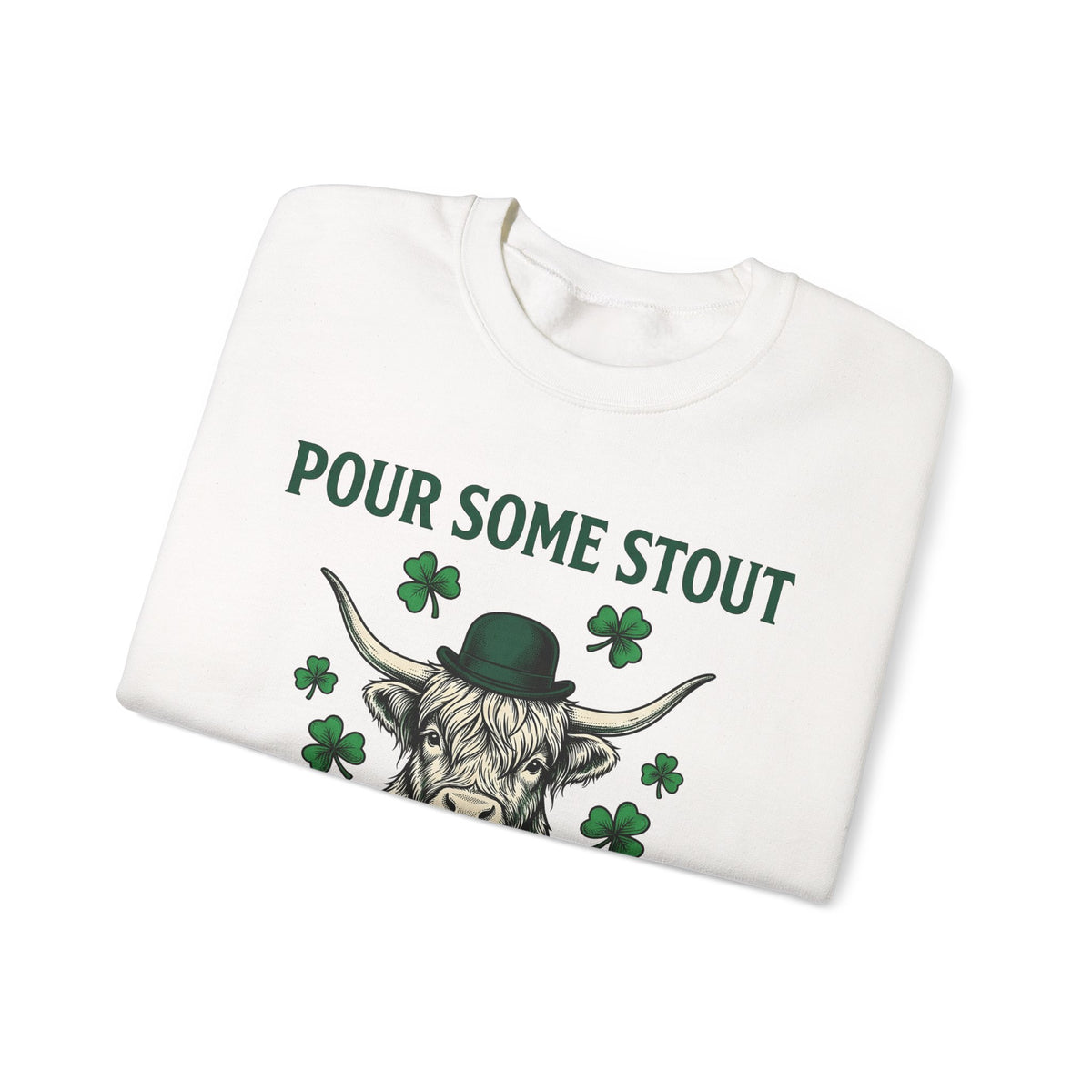 Highland Cow Beer Sweatshirt St Patrick's Day Drinking Gift Women Vintage Sweatshirt Beer Sweatshirt St Patricks Fan Retro Sweatshirt Boozy Graphic Hand Drawn