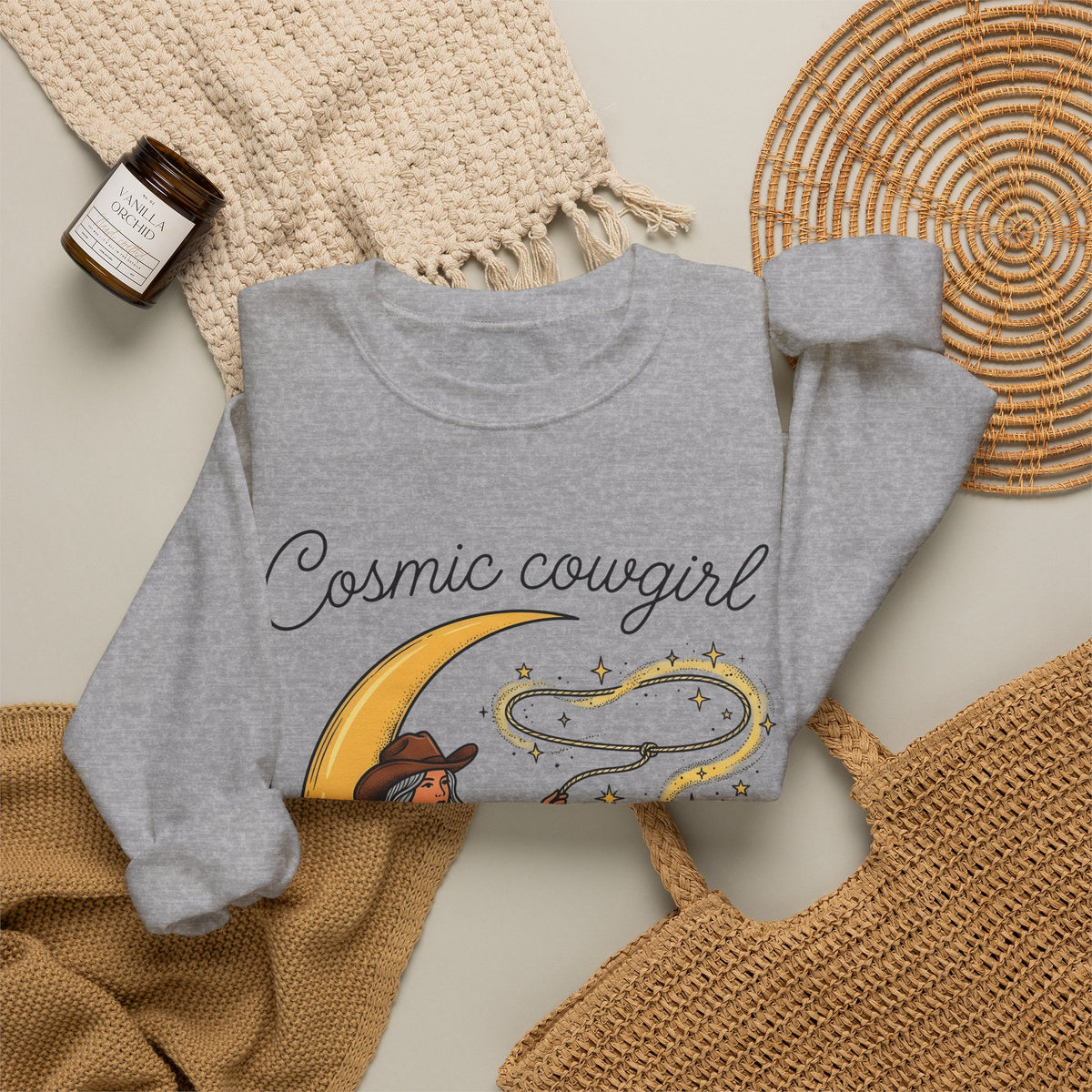 Cowgirl Moon Sweatshirt Cowgirl Cowboy Gift Women Tribal Sweatshirt Moonlight Sweatshirt Rodeo Fan Western Sweatshirt Cowboy Graphic Rustic Shining Stars