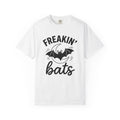 Bat Moon Halloween Spooky Gift Bold Lunar Horror Fan Dark Vintage Retro Crescent T-Shirt