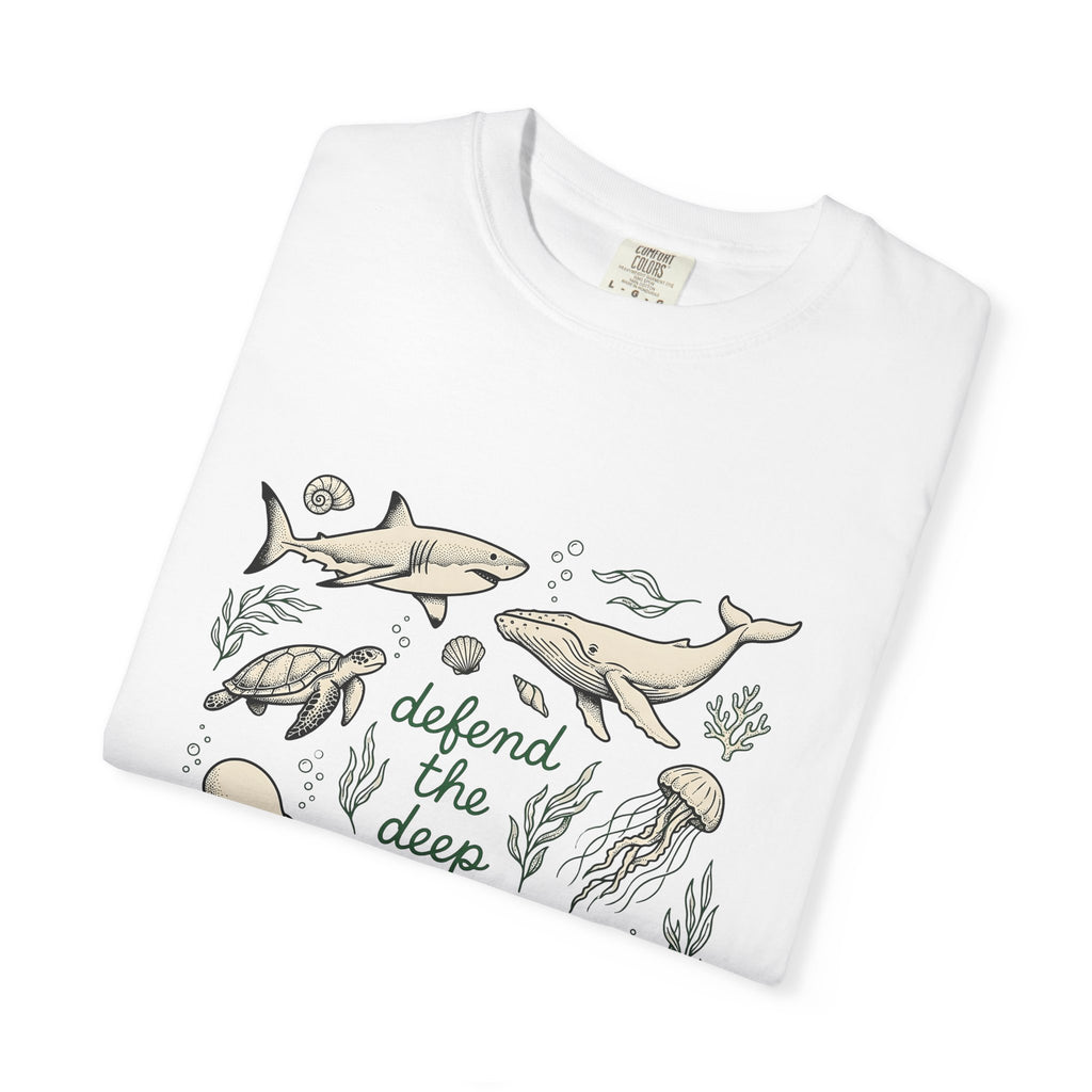 Sea Creatures T-Shirt Ocean Wildlife Gift Women Sketch T-Shirt Marine Life T-Shirt Marine Fan Oceanic T-Shirt Wildlife Graphic Retro Kelp T-Shirt