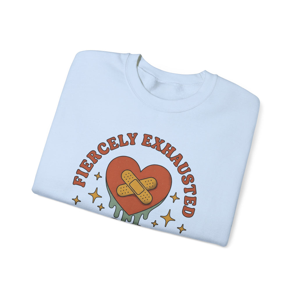 Love Patch Sweatshirt Mom Wellness Gift Women Vintage Sweatshirt Heart Patch Sweatshirt Motherhood Enthusiast Retro Sweatshirt Self Care Graphic Hand Drawn