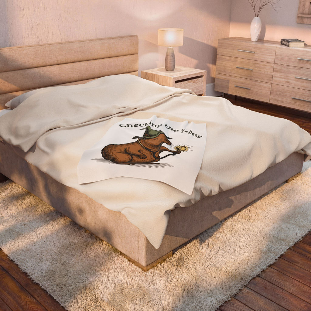 Capybara Warlock Blanket Nurses Critter Gift Women Illustrated Blanket Rodent Blanket Nurse Enthusiast Cartoon Blanket Animal Graphic Line Art