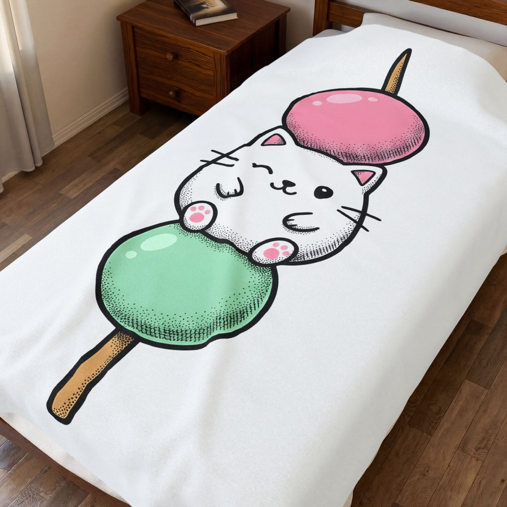 Feline Mochi Cat Snack Gift Adorable Cat Cat Fan Kitty Food Comic Sweet Candy Blanket