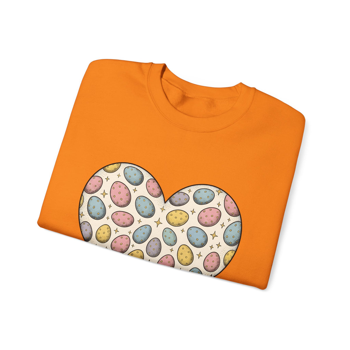Heart Egg Sweatshirt Easter Festivity Gift Women Hand Drawn Sweatshirt Easter Egg Sweatshirt Easter Fan Hand Drawn Sweatshirt Celebration Graphic Classic