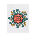 Shroom Mandala Blanket Boho Chic Flora Gift Women Bohemian Blanket Mushroom Blanket Hippie Fan Tribal Blanket Botanical Graphic Line Art Seed Pods