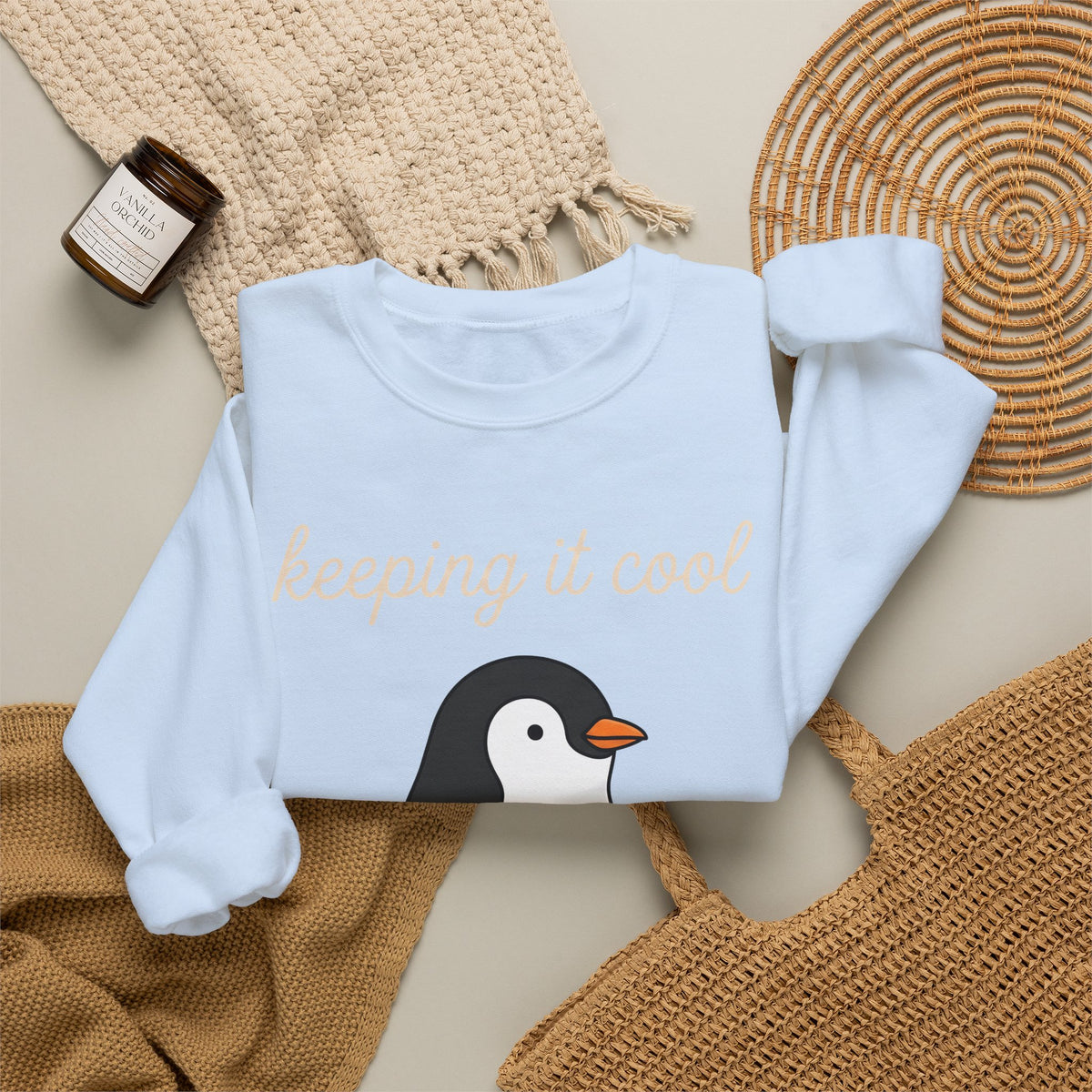 Penguin Nurse Sweatshirt Nurse Wildlife Gift Women Comic Sweatshirt Penguin Sweatshirt Nursing Enthusiast Cartoon Sweatshirt Wildlife Graphic Simple