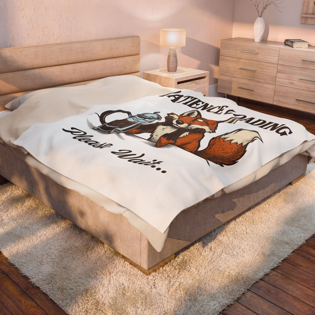Fox Espresso Blanket Funny Wildlife Gift Women Retro Blanket Coffee Blanket Humor Fan Vintage Blanket Animal Graphic Sketch Coffee Maker Blanket