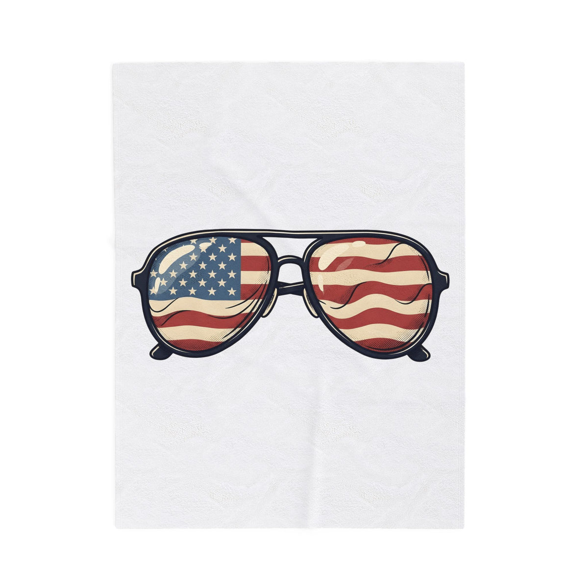 Sunglass Aviators Blanket 4th Of July Freedom Gift Women Hand Drawn Blanket Shades Blanket Independence Day Fan Illustrated Blanket Liberty Graphic