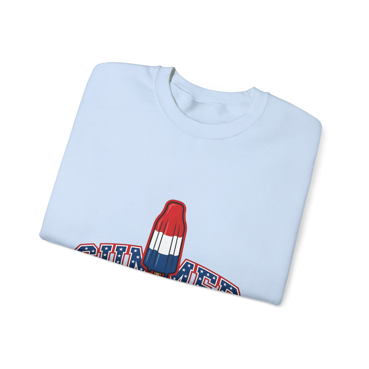 Rocket Popsicle Sweatshirt America 4Th Of July Summer Gift Women Bold Graphic Sweatshirt Ice Pop Sweatshirt Patriotic Fan Graphic Design Illustration Retro