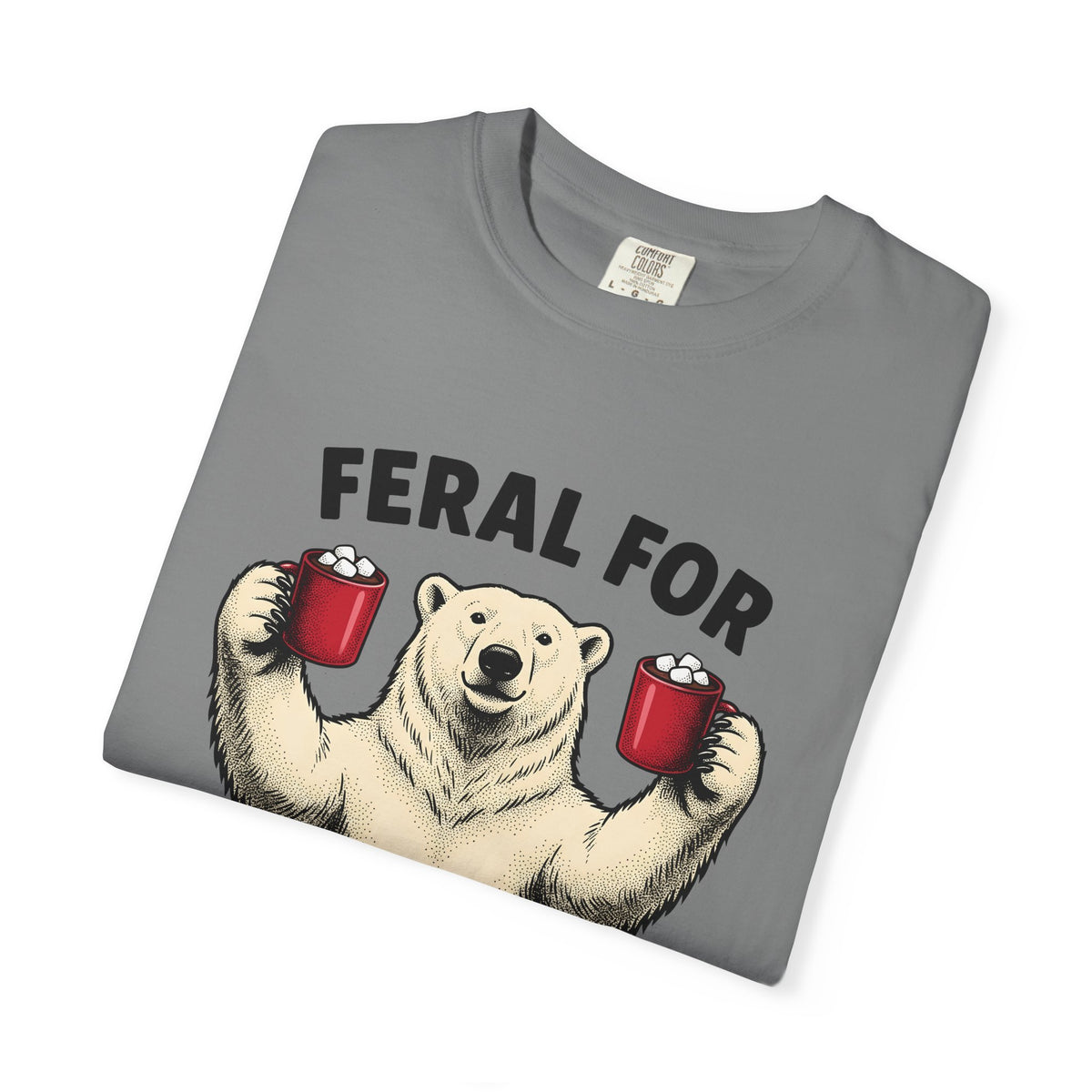 White Bear Holiday Frost Gift Rustic Polar Bear Christmas Fan Winter Cartoon Tea Mug T-Shirt