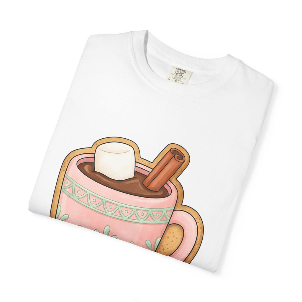 Cozy Hot Cocoa Christmas Comfort Gift Delightful Hot Chocolate Winter Fan Charming Cartoon T-Shirt