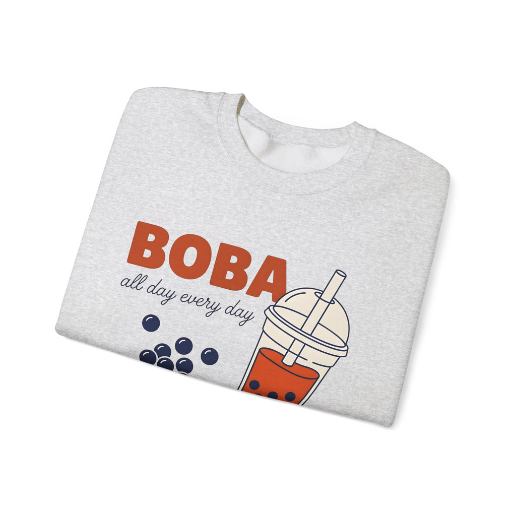Tapioca Tea Sweatshirt Boba Dessert Gift Women Hand Drawn Sweatshirt Bubble Tea Sweatshirt Boba Fan Hand Drawn Sweatshirt Sweet Graphic Line Art Carp Sweatshirt