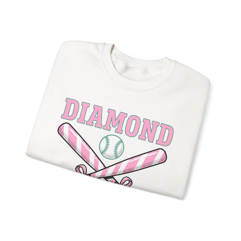 Crossed Baseball Bats Sweatshirt Softball Group Gift Women Vector Sweatshirt Baseball Bat Sweatshirt Softball Fan Digital Graphic Sweatshirt Vintage Ribbon