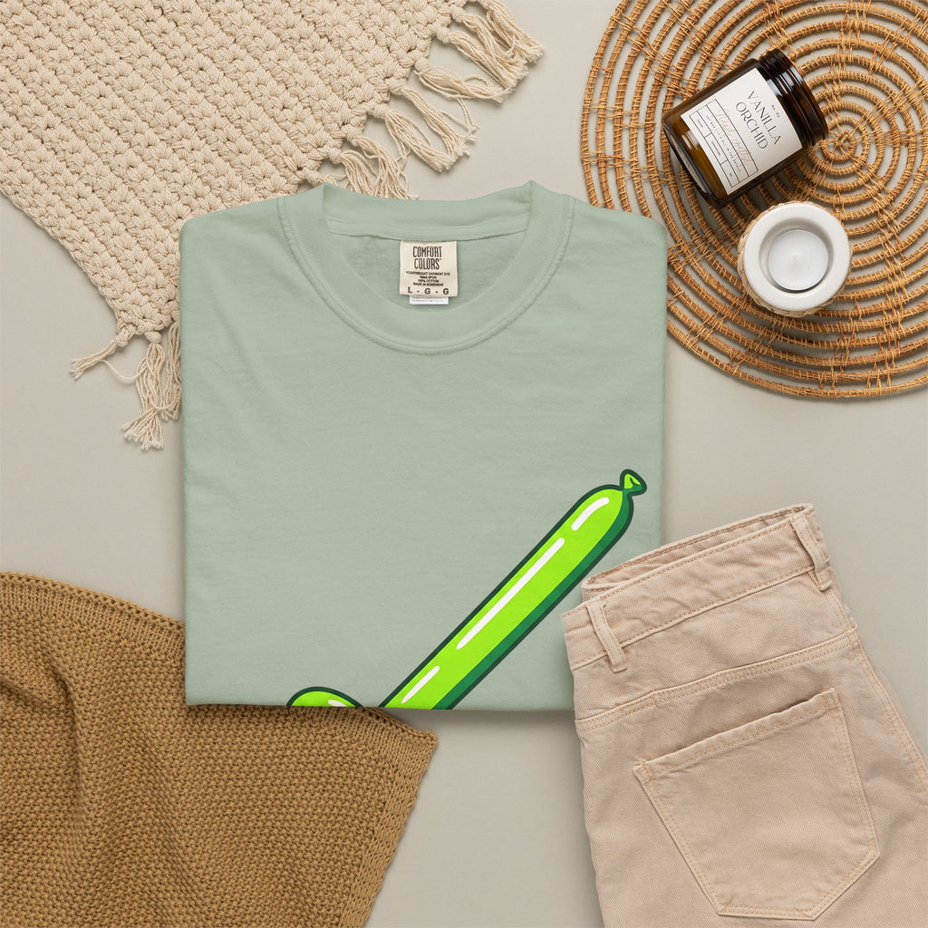 Inflatable Sword T-Shirt Cute Gag Gift Women Hand Drawn T-Shirt Balloon Sword T-Shirt Adorable Fan Cartoon T-Shirt Prank Graphic Pop Art Event