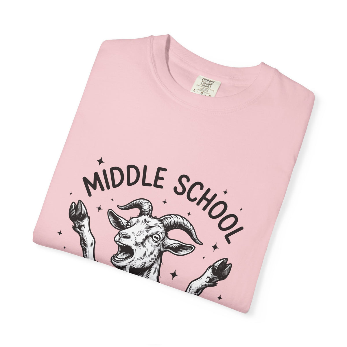Goat Drawing T-Shirt Teachers Comedy Gift Women Cartoon T-Shirt Kid T-Shirt Educator Enthusiast Comic Graphic Classic Sparkle T-Shirt