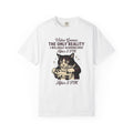 Cat Gamer T-Shirt Cat Consoles Gift Women Cartoon T-Shirt Gamer T-Shirt Cat Fan Feline T-Shirt Console Graphic Doodle Joystick T-Shirt