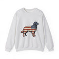 Golden Retriever Sweatshirt 4th Of July Pets Gift Women Retro Sweatshirt Dog Sweatshirt Independence Day Fan Vintage Sweatshirt Animal Graphic Sketch Usa Flag