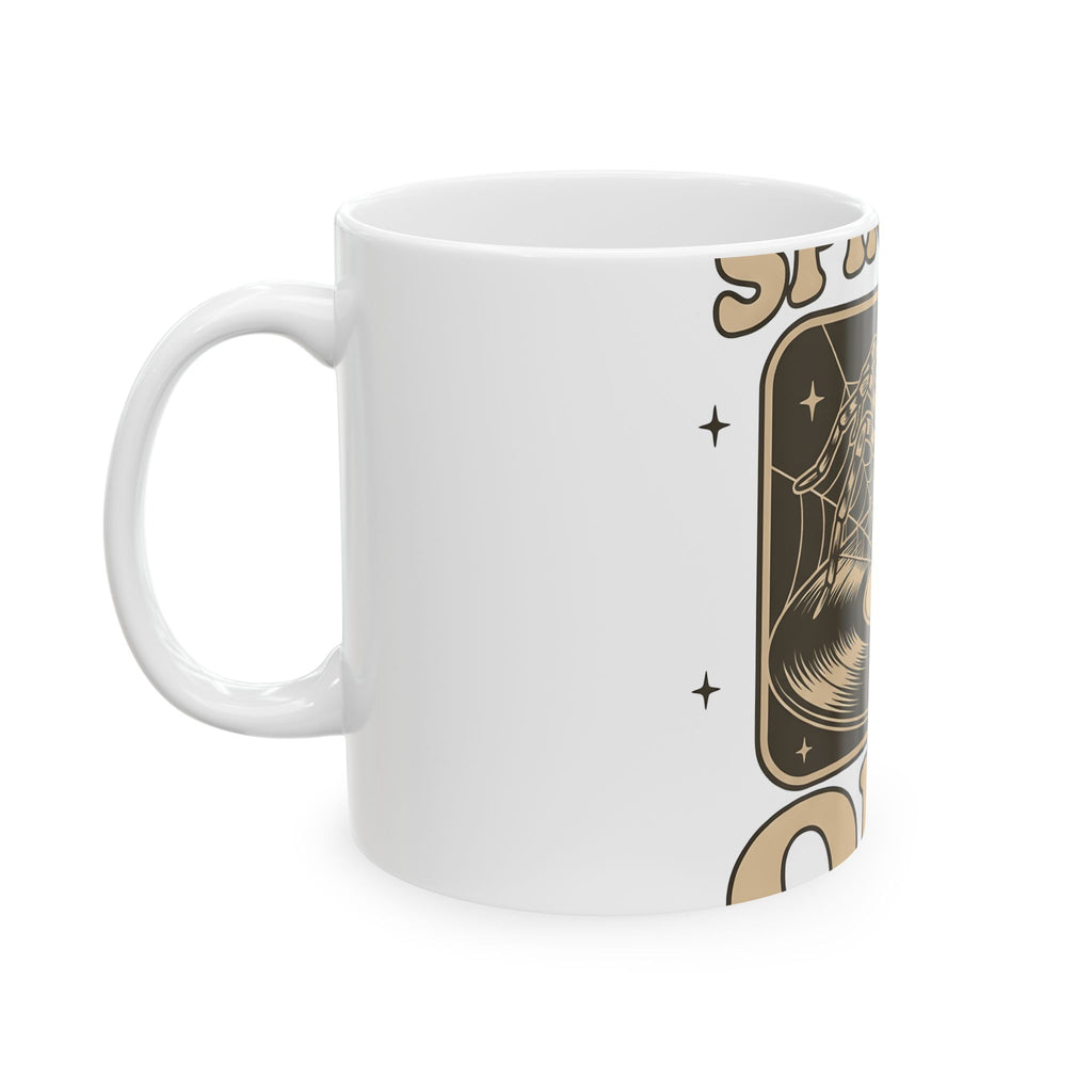 Arachnid Record Player Mug Halloween Gear Gift Women Throwback Mug Vinyl Player Mug Horror Fan Retro Mug Equipment Graphic Classic