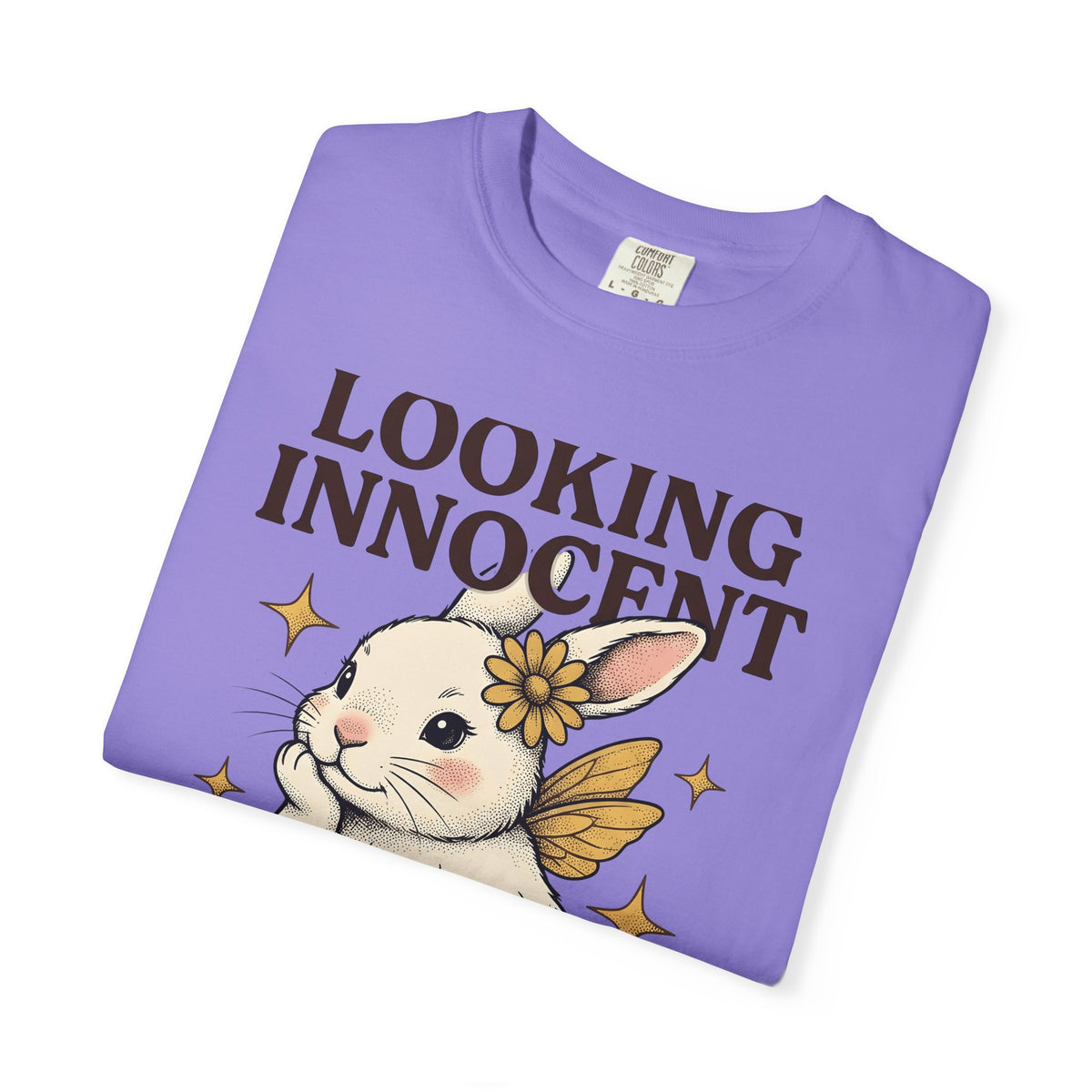 Bunny Sprite Cute Wildlife Gift Adorable Rabbit Kawaii Fan Cartoon Animal Hand Drawn T-Shirt