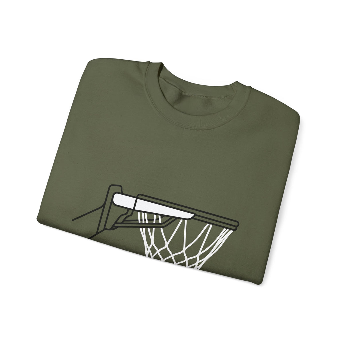 Basketball Goal Sweatshirt Sports Athletics Gift Women Modern Sweatshirt Hoop Sweatshirt Athlete Enthusiast Contemporary Sweatshirt Fitness Graphic Sketch