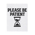 Hourglass Design Blanket Patience Encouragement Gift Women Fun Blanket Sandtimer Blanket Motivational Fan Quirky Blanket Uplifting Graphic Simple