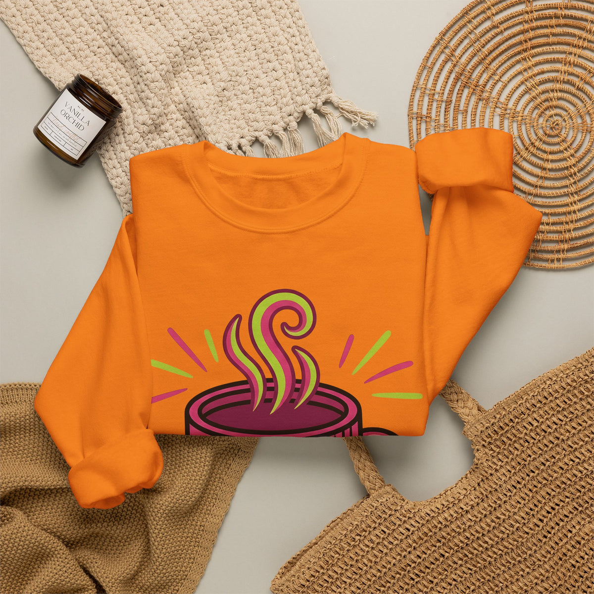 Coffee Cup Sweatshirt Coffee Brunch Gift Women Vintage Sweatshirt Sweatshirt Sweatshirt Coffee Fan Coffee Cup Sweatshirt Breakfast Graphic Comic Star Shape Sweatshirt