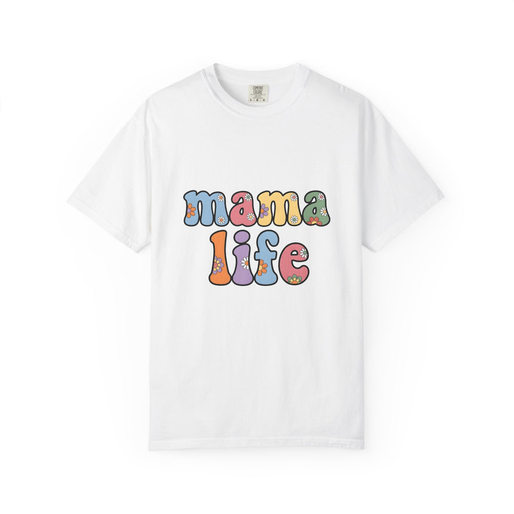 Bloom Typography T-Shirt Moms Relatives Gift Women Boho T-Shirt Typography T-Shirt Motherhood Enthusiast Bohemian T-Shirt Family Graphic Classic