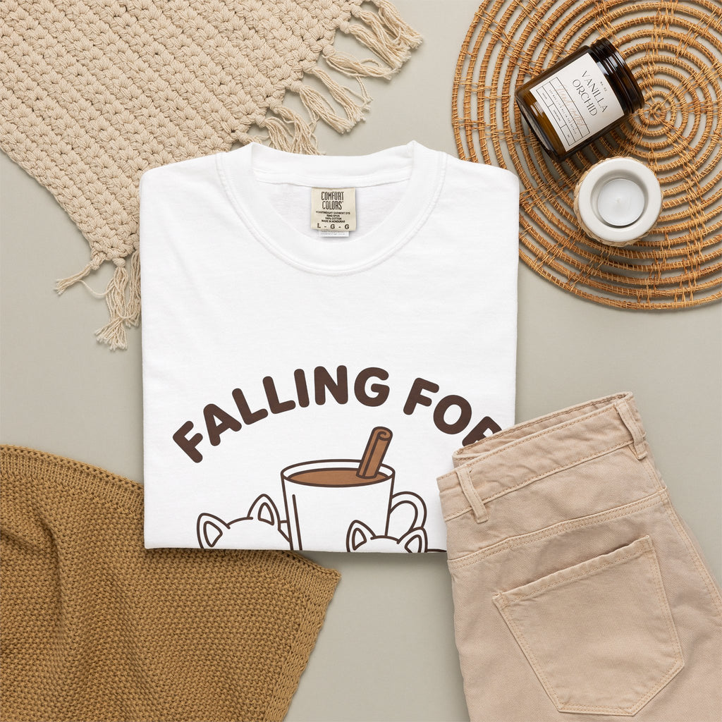 Fox Coffee Cup T-Shirt Coffee Animal Gift Women Cute T-Shirt T-Shirt T-Shirt Coffee Fan Coffee T-Shirt Graphic Kawaii T-Shirt Minimalist Cinnamon Stick