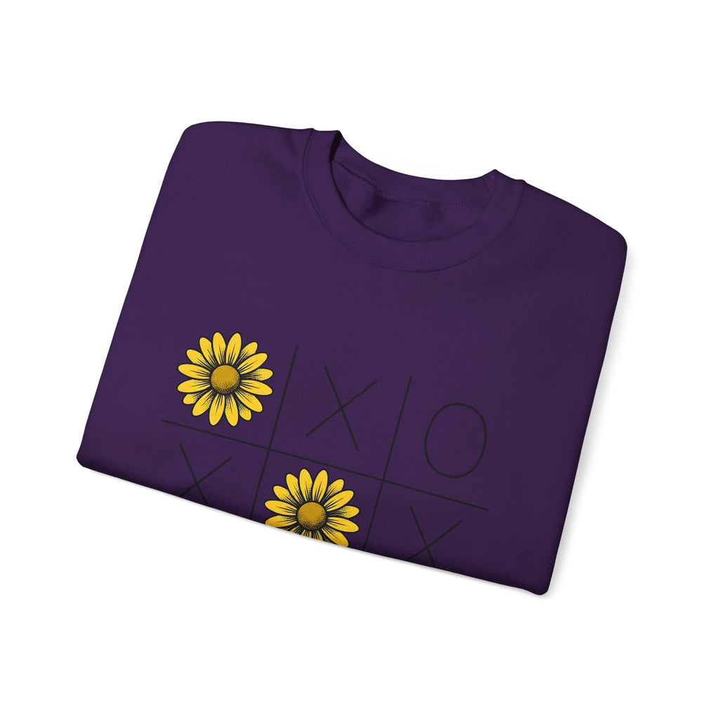 Sunflower Game Sweatshirt St. Valentine's Day Bouquet Gift Women Cartoon Sweatshirt Sunflower Sweatshirt Valentine Fan Comic Sweatshirt Floral Graphic Modern