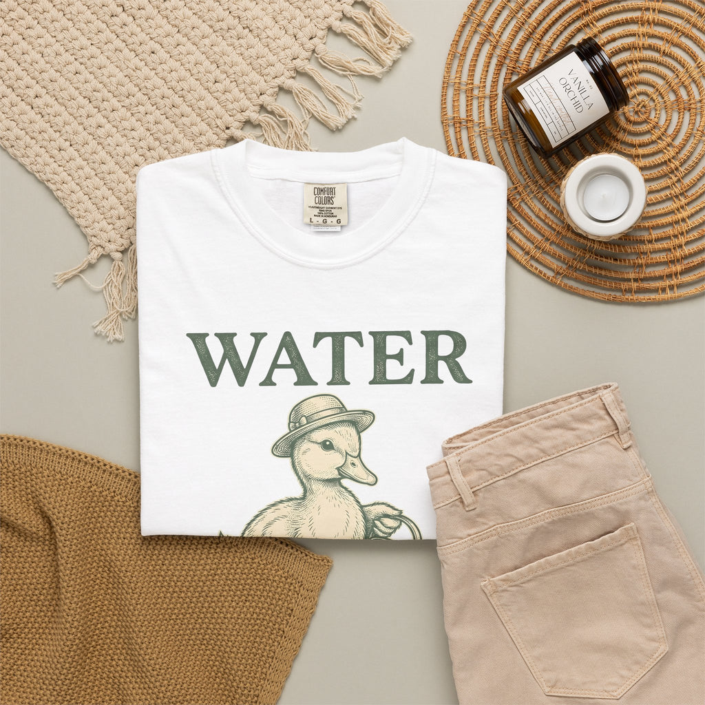 Duck Flower Pot T-Shirt Easter Landscaping Gift Women Old School T-Shirt Planter T-Shirt Easter Fan Vintage T-Shirt Gardening Graphic Doodle Cap