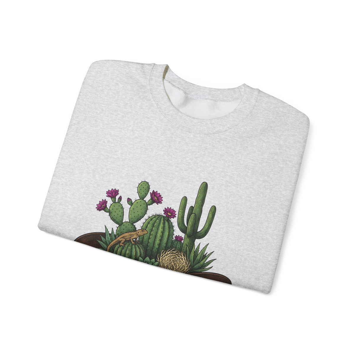 Western Hat Cactus Sweatshirt Cowgirl Cowboy Gift Women Rustic Sweatshirt Saguaro Sweatshirt Rodeo Fan Country Sweatshirt Cowboy Graphic Retro Reptile Sweatshirt