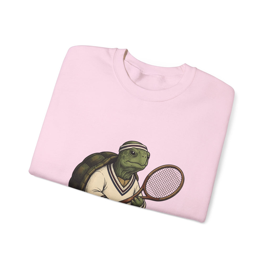 Turtle Tennis Sweatshirt Sports Animal Gift Women Vintage Sweatshirt Tennis Sweatshirt Athlete Fan Retro Sweatshirt Wildlife Graphic Hand Drawn Tennis Ball