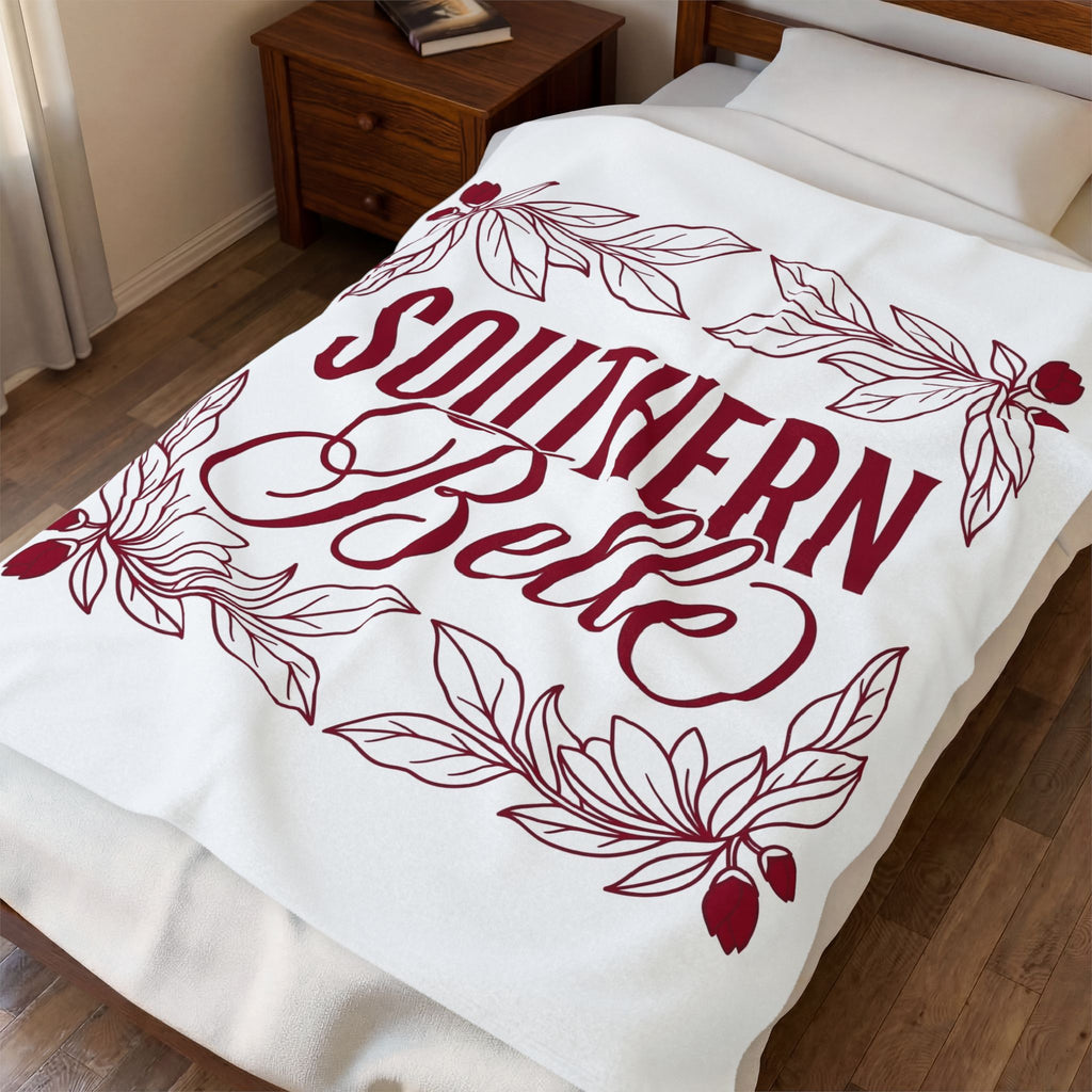 Floral Frame Blanket Cowgirl Southern Gift Women Farmhouse Blanket Border Frame Blanket Rodeo Fan Country Blanket Dixie Graphic Vintage Leaf Blanket