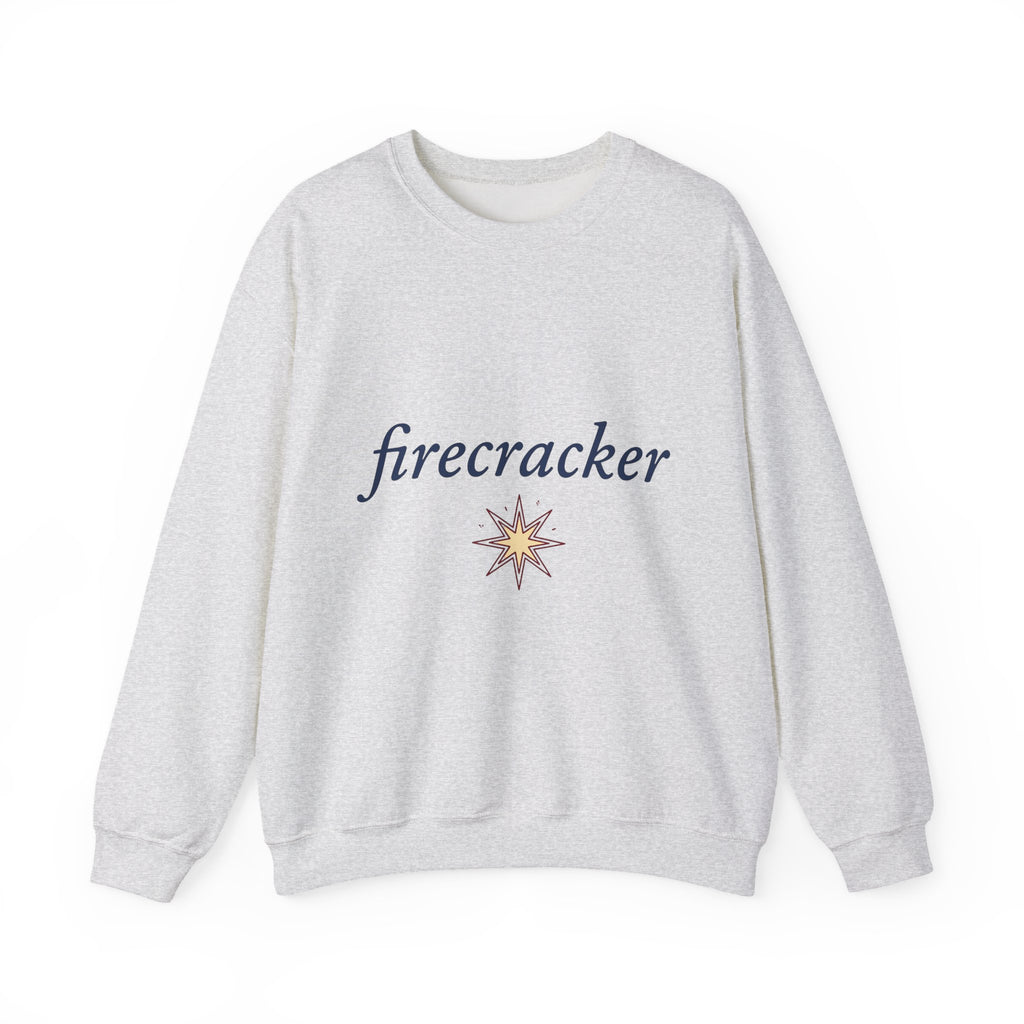 Star Burst Holiday Patriotic Gift Playful Explosion Christmas Fan Firework Minimalist Spark Sweatshirt