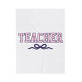 Bow Graphic Blanket Teachers Appreciation Gift Women Bold Blanket Bow Blanket Educator Enthusiast Graphic Blanket Gratitude Illustration Minimalist