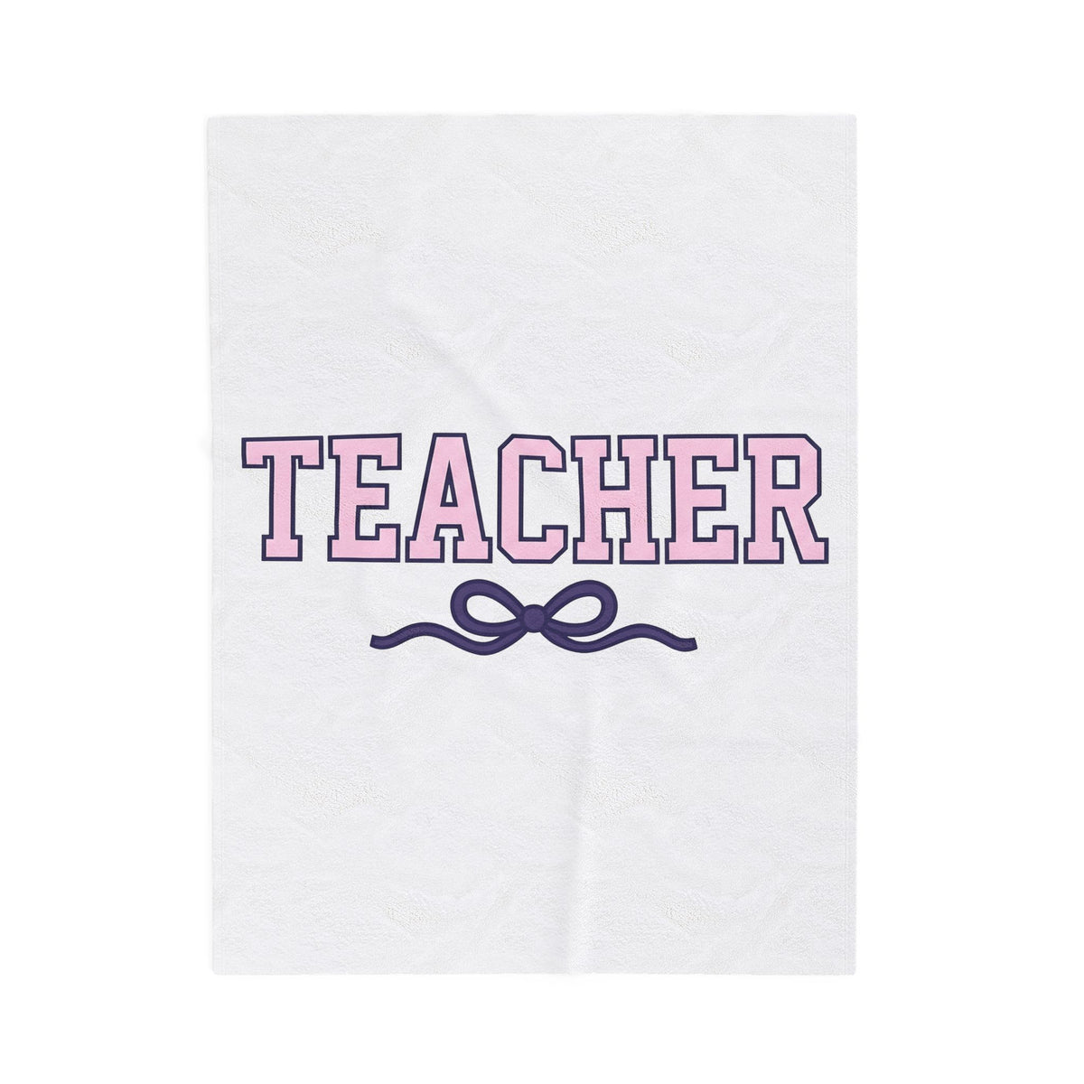 Bow Graphic Blanket Teachers Appreciation Gift Women Bold Blanket Bow Blanket Educator Enthusiast Graphic Blanket Gratitude Illustration Minimalist