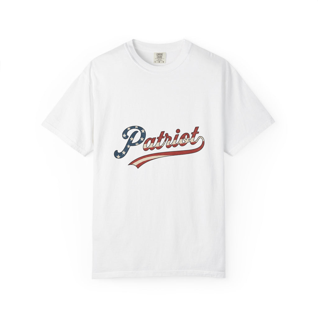 Patriotic Text 4Th Of July Freedom Gift Retro American Text Independence Day Enthusiast Vintage T-Shirt