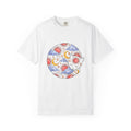 Space Cat T-Shirt Cat Constellation Gift Women Earthy T-Shirt Kitty T-Shirt Cat Fan Feline T-Shirt Galaxy Graphic Pigment Orb T-Shirt
