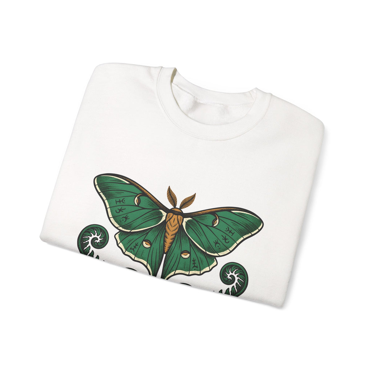 Luna Bug Sweatshirt Boho Chic Environment Gift Women Antique Sweatshirt Firefly Sweatshirt Bohemian Fan Vintage Sweatshirt Eco Graphic Line Art Greenery Sweatshirt