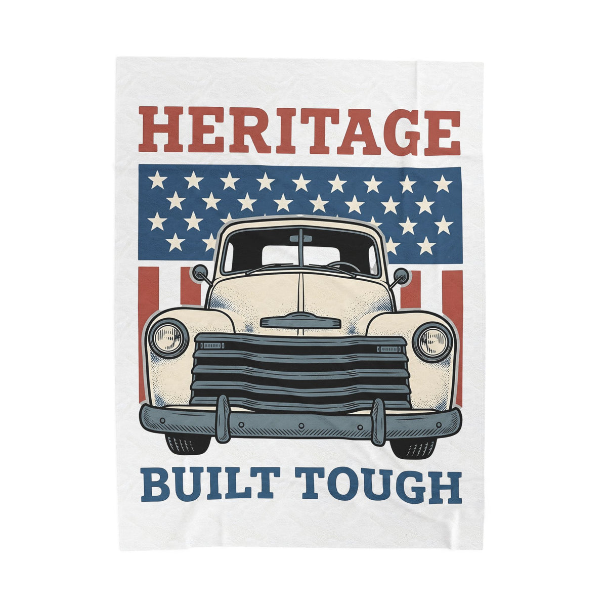 Antique Lorry Blanket America Liberty Gift Women Retro Blanket Truck Blanket Patriot Enthusiast Vintage Blanket Freedom Graphic Line Art Flag
