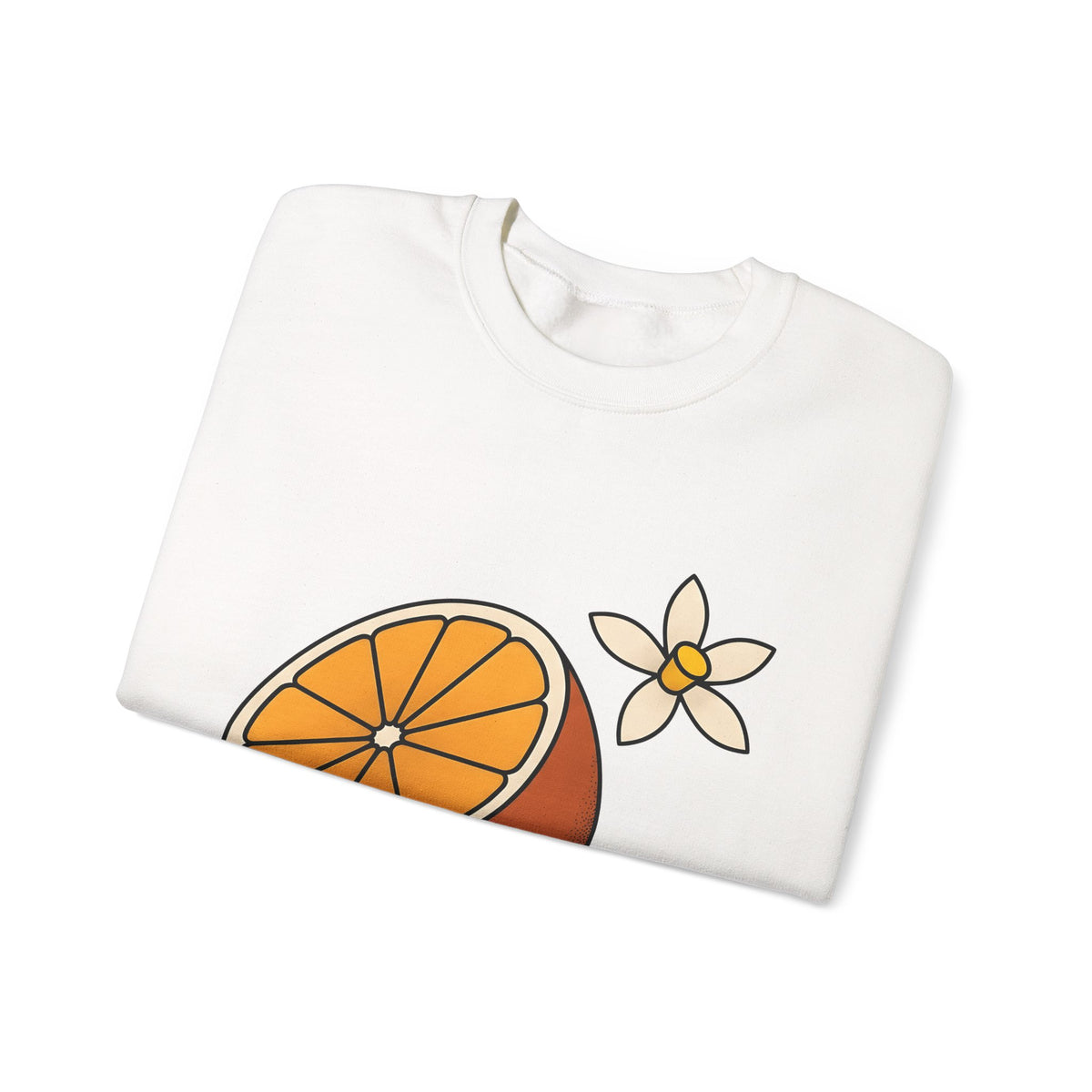 Tangerine Segment Sweatshirt Boho Chic Gardening Gift Women Modern Sweatshirt Mandarin Sweatshirt Bohemian Fan Contemporary Sweatshirt Gardener Graphic Classic