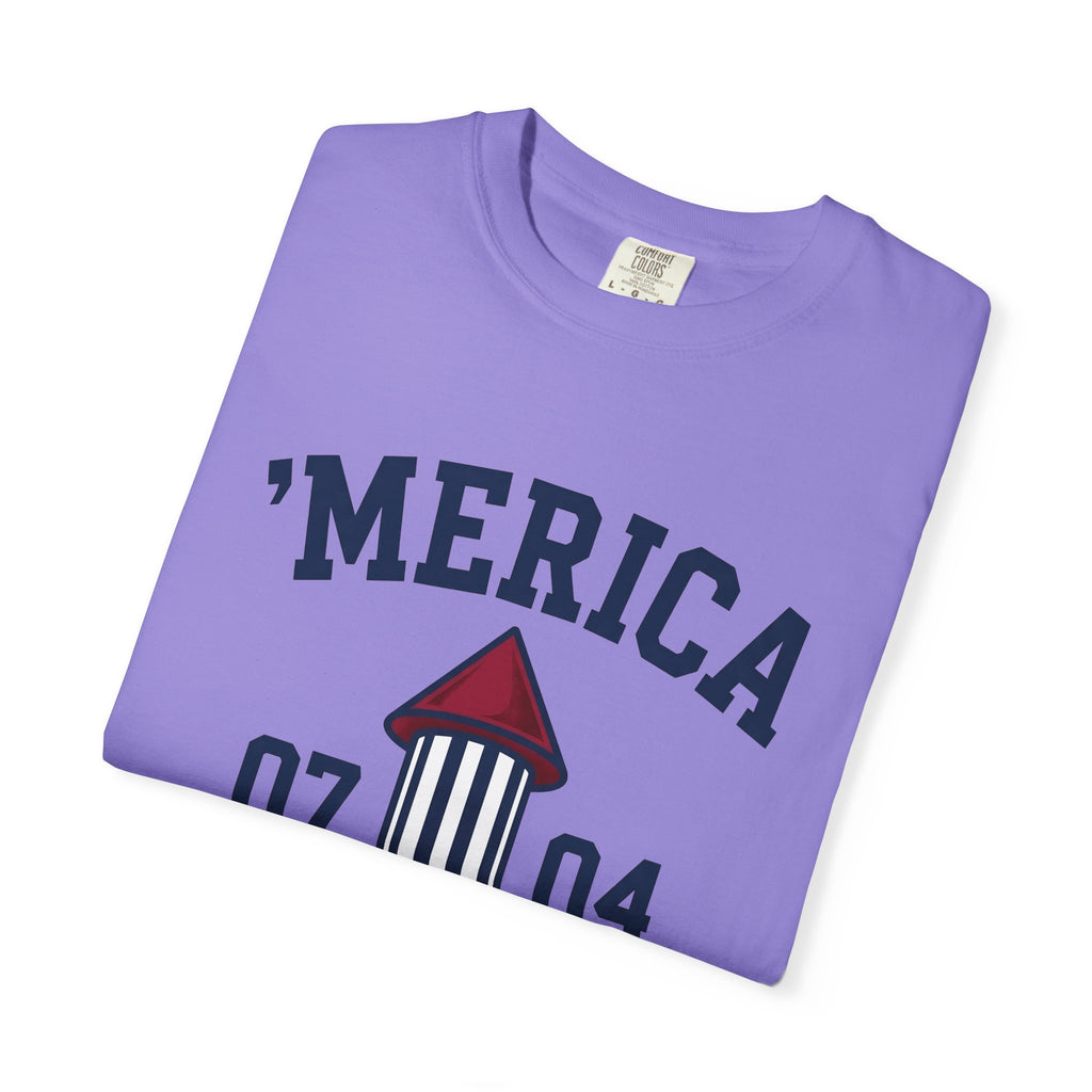 Firework Rocket 4Th Of July Celebration Gift Colorful Fireworks Independence Day Fan Vibrant Party T-Shirt