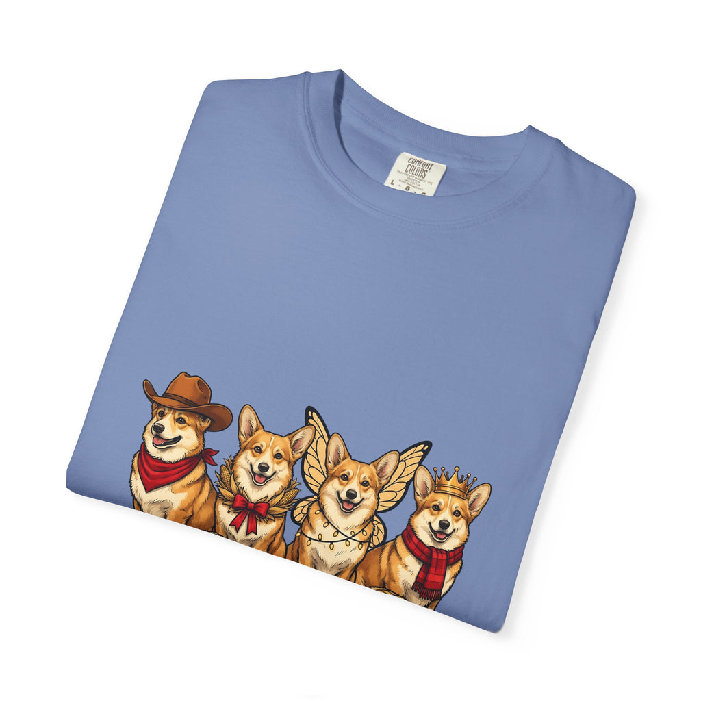 Corgi Dogs T-Shirt Dog Animals Gift Women Cartoon T-Shirt Pembroke Welsh Corgi T-Shirt Dog Fan Pet Graphic Corgi Illustration Kawaii Costumes