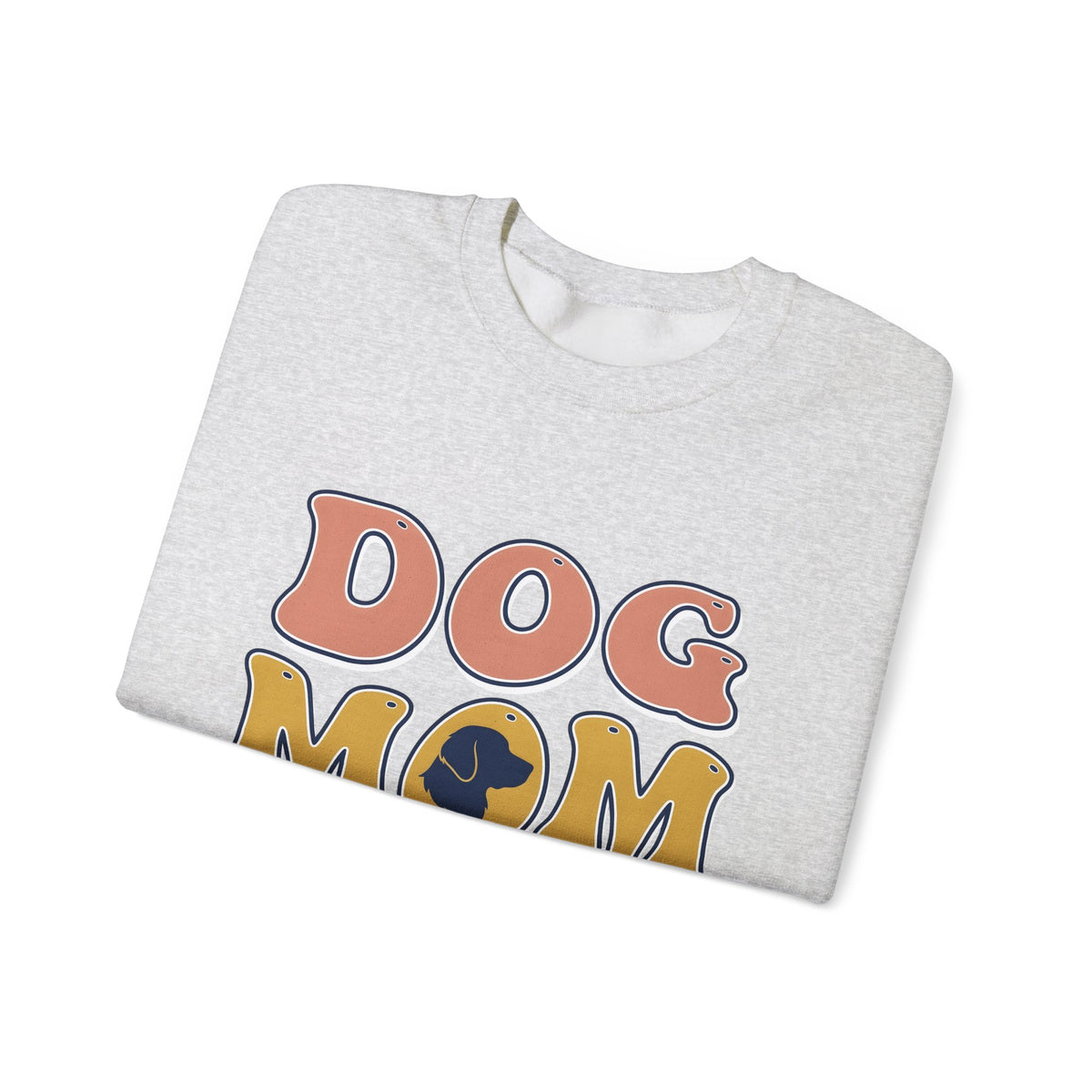 Dog Outline Sweatshirt Dog Mom Animal Gift Women Vintage Sweatshirt Puppy Sweatshirt Dog Mom Fan Retro Sweatshirt Creature Graphic Minimalist Large Text Sweatshirt