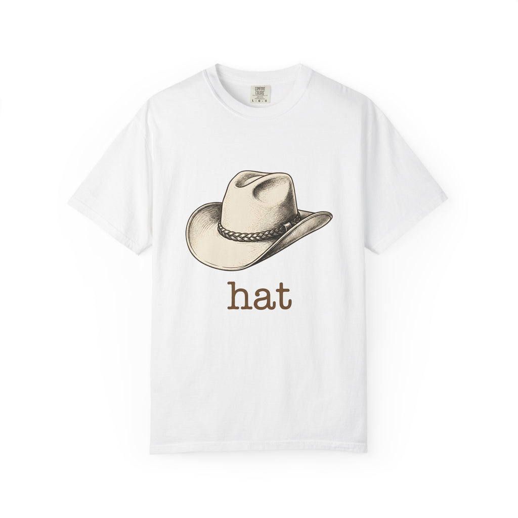 Stetson Hat Cowgirl Rodeo Gift Hand Drawn Cowboy Hat Cowgirl Fan Illustrated Rodeo Cartoon T-Shirt