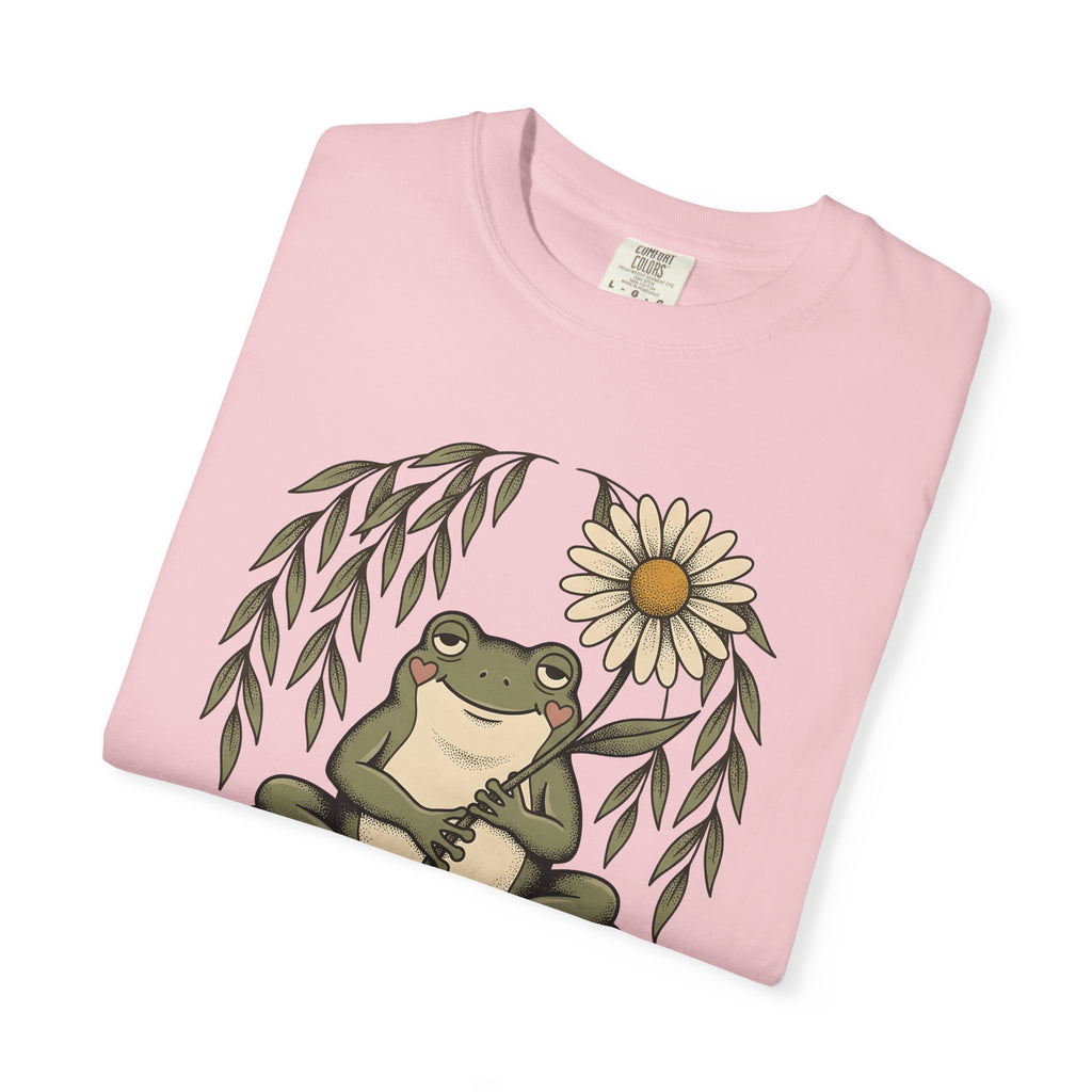 Frog Flower Cute Animal Gift Boho Toad T T-Shirt
