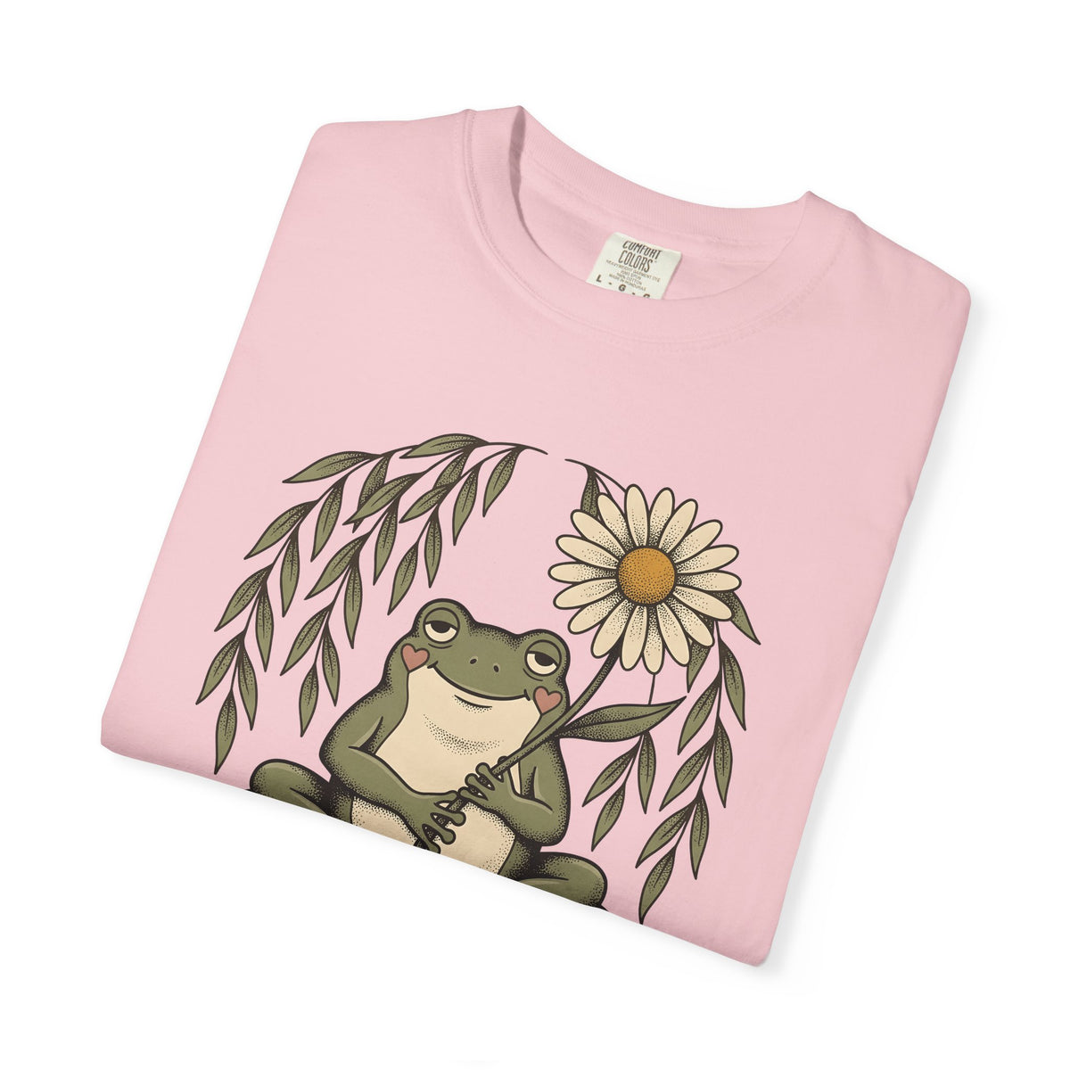 Frog Flower Cute Animal Gift Boho Toad T T-Shirt